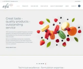 Afis.com.au(Australian Food Ingredient Suppliers) Screenshot