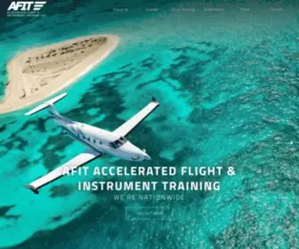 Afit-Info.com(Accelerated Flight & Instrument Training) Screenshot