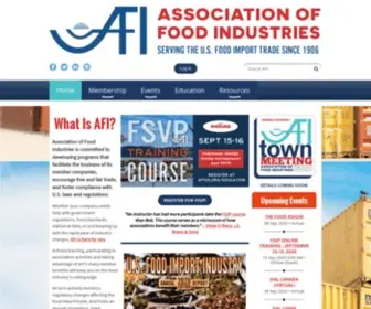 Afius.org(Association of Food Industries) Screenshot