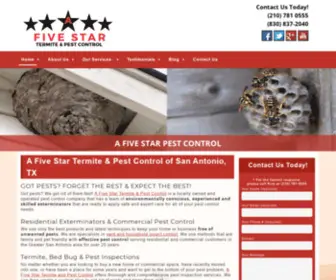 Afivestarpest.com(A Five Star Termite & Pest Control) Screenshot