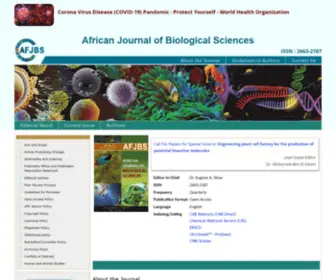 AFJBS.com(African Journal of Biological Sciences) Screenshot