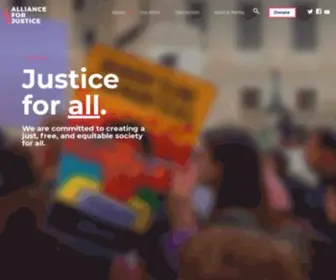 AFJ.org(Homepage) Screenshot