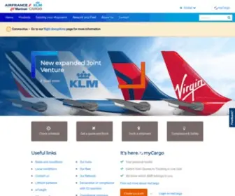 Afklcargo.com(Air France) Screenshot