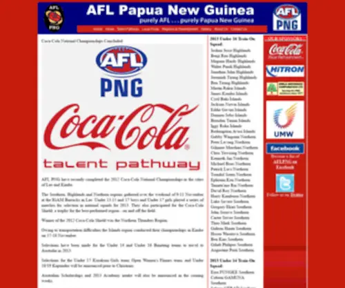 AFL-PNG.com(AFL PNG) Screenshot