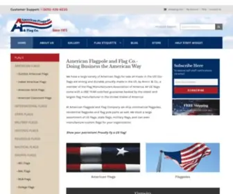 Aflag.com(American Flag and Flagpole Co) Screenshot