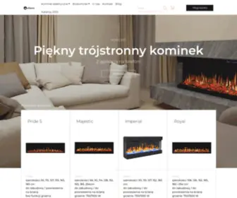 Aflamo.pl(AFLAMO Producent kominków elektrycznych AFLAMO) Screenshot