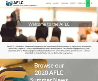 AFLC.org(Association of Free Lutheran Congregations) Screenshot