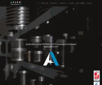 Aflex.com.au(Specialist Engineers in Metal Bellows Expansion Joints) Screenshot