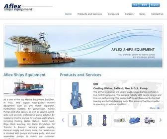 Aflex.com.sg(Aflex Ships Equipment) Screenshot