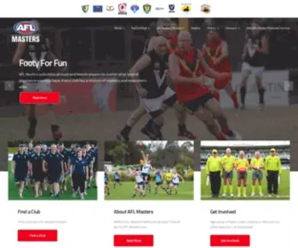 Aflmasters.com.au(AFL Masters) Screenshot