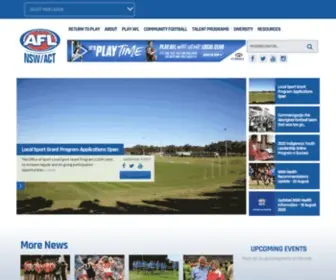 Aflnswact.com.au(AFL NSW/ACT) Screenshot