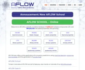 Aflowlib.org(AFlow) Screenshot