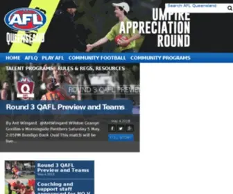 AFLQ.com.au(AFL Queensland) Screenshot