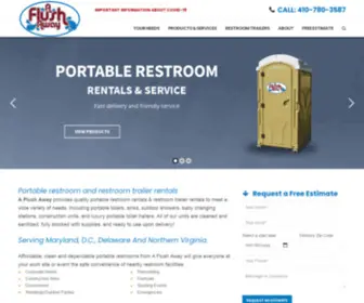 Aflushaway.com(Portable Restrooms) Screenshot