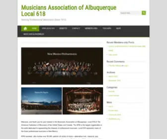 AFM618.org(Serving Professional Musicians Since 1915) Screenshot
