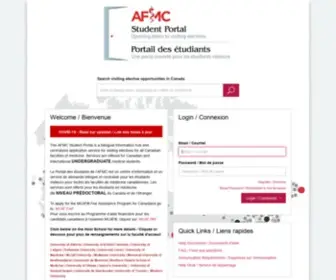Afmcstudentportal.ca(AFMC Student Portal) Screenshot