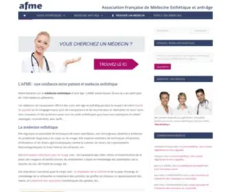 Afme.org(Médecine esthétique) Screenshot