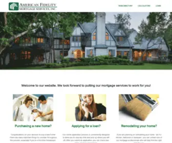 Afmsi.com(American Fidelity Mortgage Services) Screenshot