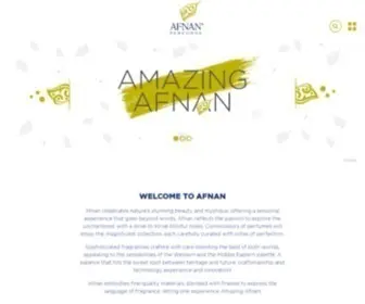 Afnan.com(Afnan Perfumes) Screenshot