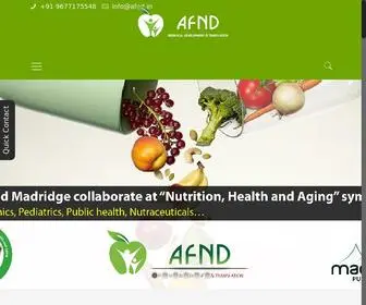 AFND.in(AFND-Association of Health Food Nutrition and Dietetics) Screenshot