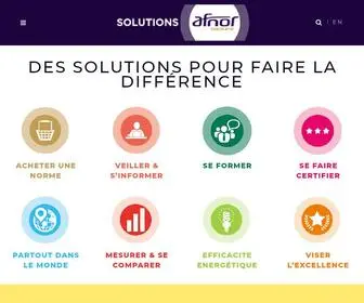 Afnor.org(AFNOR solutions) Screenshot