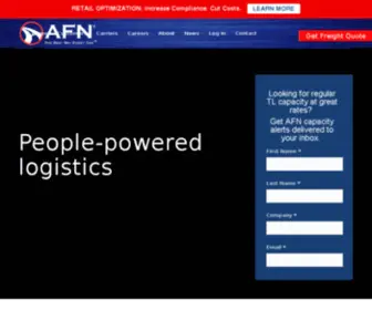 AFNWW.com(Creating Simple Solutions for Complex Logistics Needs) Screenshot