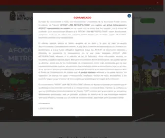 Afocatlimam.org(ASOCIACION FONDO CONTRA ACCIDENTE DE TRANSITO AFOCAT LIMA METROPOLITANA) Screenshot