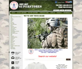 Afoi.com(Armed Forces Outfitters) Screenshot