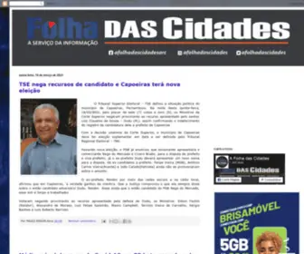 Afolhadascidades.com.br(A FOLHA DAS CIDADES) Screenshot