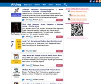Afolog.com(Teknoloji Sorun Çözüm ve İpuçları Sitesi) Screenshot