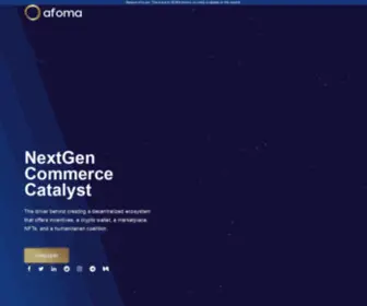 Afoma.io(NextGen Commerce Catalyst) Screenshot