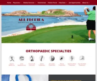 Afopa.com(All Florida Orthopaedic Associates) Screenshot