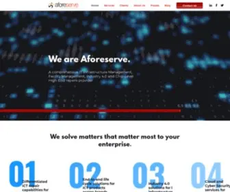 Aforeserve.com(Ltd. is an integrated service management and support company) Screenshot