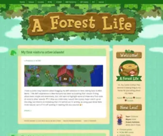 Aforestlife.com(Amy's Animal Crossing Blog) Screenshot