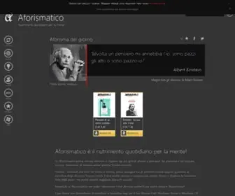 Aforismatico.it(Aforismi, citazioni e frasi celebri) Screenshot