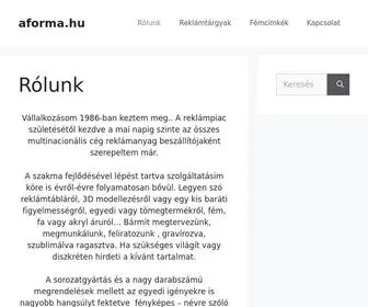 Aforma.hu(Reklám) Screenshot