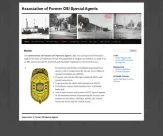 Afosisa.org(Association of Former OSI Special Agents) Screenshot