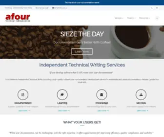 Afour.co.za(Technical Writing Services) Screenshot