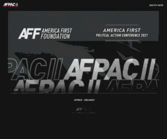 Afpac.events(America First Political Action Conference) Screenshot