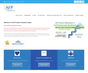 Afpcleveland.org(Association of Fundraising Professionals Greater Cleveland Chapter) Screenshot