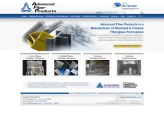 Afpfiberglass.com(Manufacturer of Fiberglass Pultrusions) Screenshot