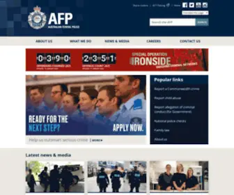 AFP.gov.au(Australian Federal Police) Screenshot