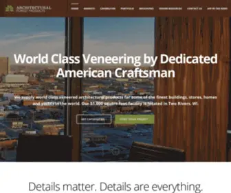Afpinc.net(Architectual Forest Products) Screenshot