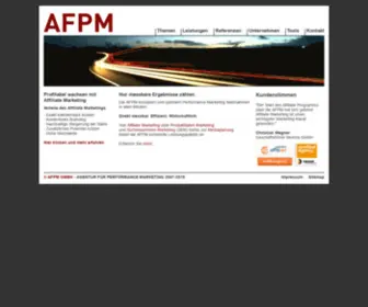 AFPM.de(Agentur für Performance Marketing) Screenshot