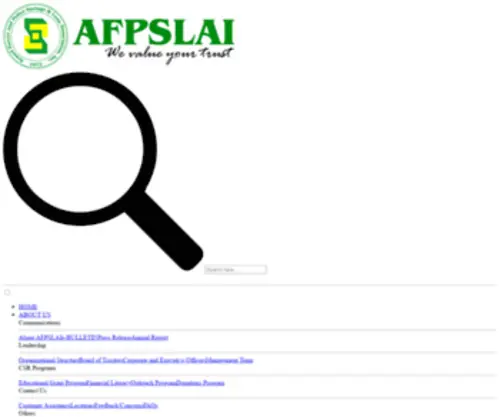 Afpslai.com.ph(Armed Forces and Police Savings and Loans Association) Screenshot