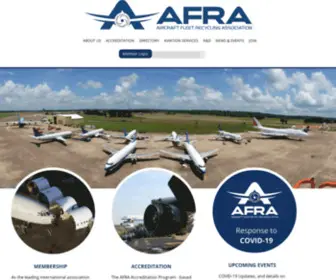 Afraassociation.org(Commercial Aircraft Recycling and Disassembly) Screenshot