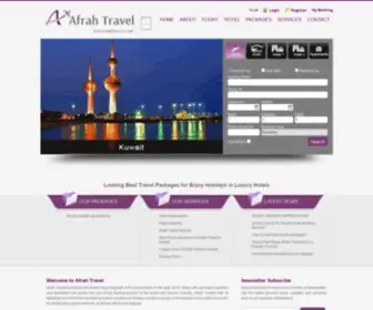 Afrahtravel.com(Afrah Travel) Screenshot