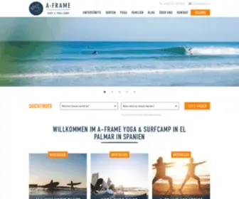 Aframe.de(Surfcamp) Screenshot