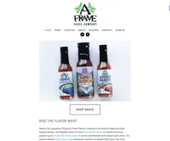 Aframesauce.com(A Frame Sauce Co) Screenshot