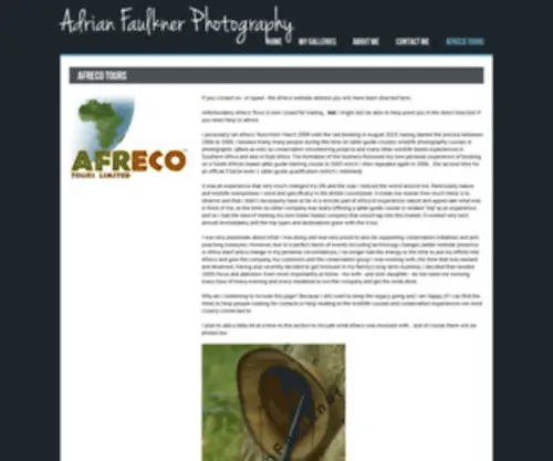 Afrecotours.com(Safari Field Guide Training) Screenshot